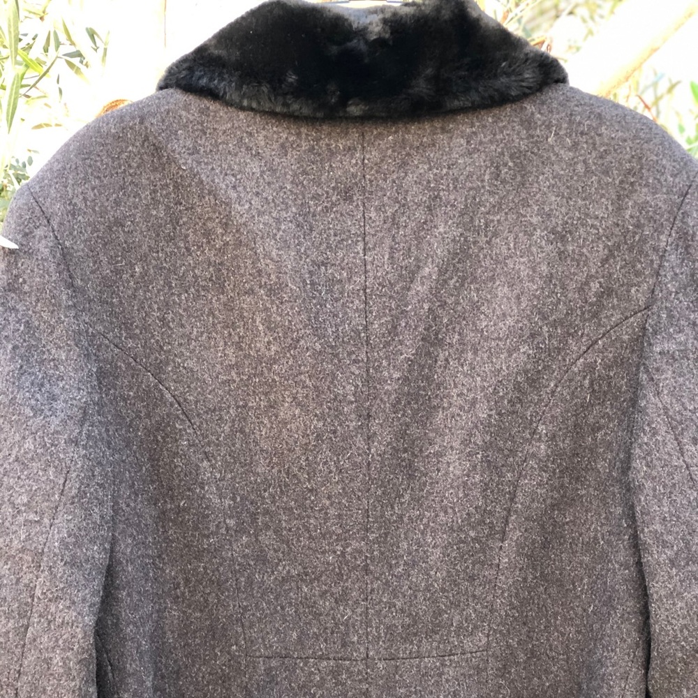 Nw Albert Nipon America Made Wool&Fur Coat, Sz 8p - image 8